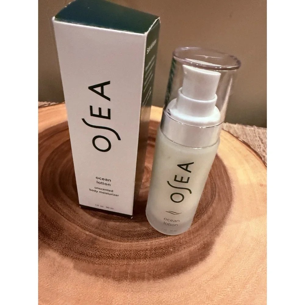 OSEA Ocean Lotion‎ Unscented Body Lotion 1oz Travel Size Glass